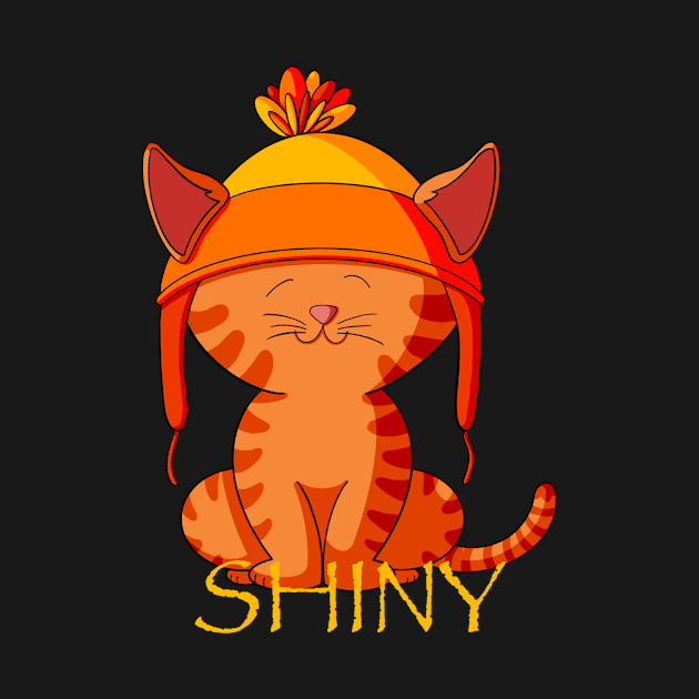 Shiny Ginger Tabby Cat by Alisha Ober Designs