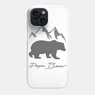 Papa Bear Tshirt, Father Days Gift Phone Case