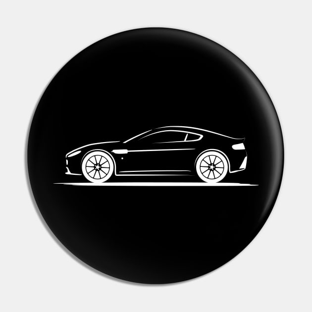 Aston Martin Vantage 2014 White Pin by PauHanaDesign