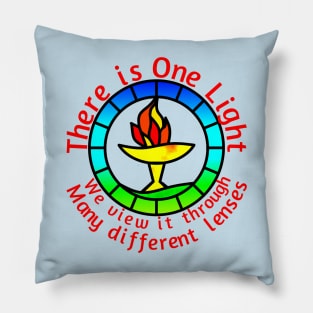 Unitarian-Universalism in a nutshell (Red Text) Pillow