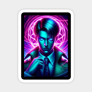 Levi ackerman neon Magnet