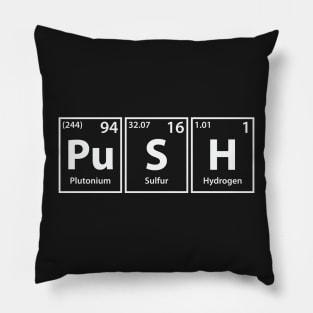 Push (Pu-S-H) Periodic Elements Spelling Pillow