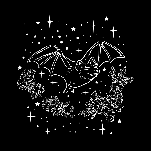 Flying Goth Bat by LunaElizabeth