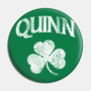 Quinn Irish Shamrock St Patricks Day Pin