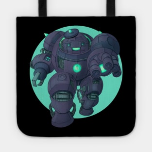 Cyberpunk Marshmallow Mech Man Tote