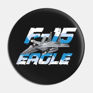 F15 Strike Eagle  Airforce Pilot Gift Modern Warbird Pin