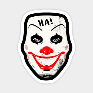 Ha Ha Ha Clown Mask Magnet