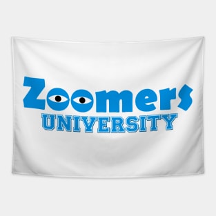 Zoomers University Funny Quarntine Zoom Education Tapestry