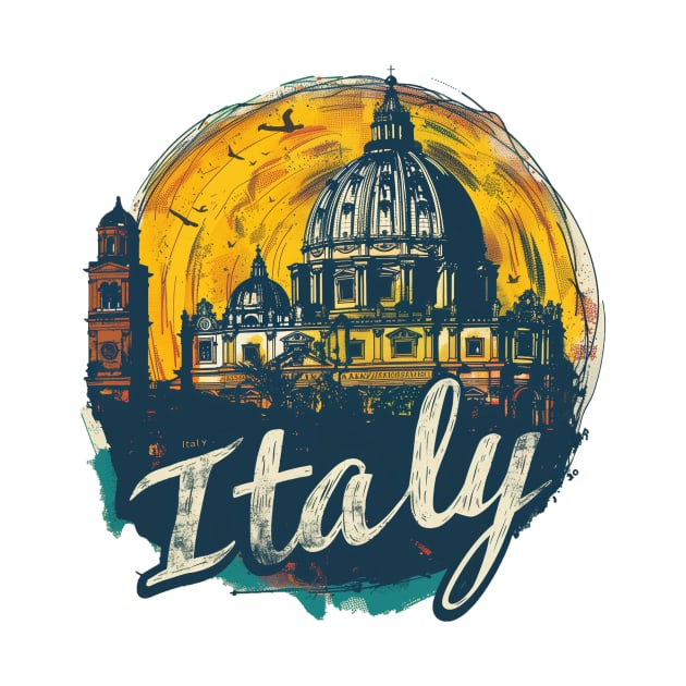 Italy t-shirt by GreenMary Design