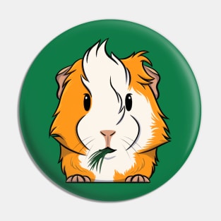 Orange/White Abyssinian Guinea Pig Pin