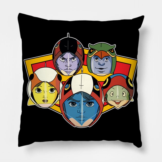 Gatchaman Pillow by AlanSchell76