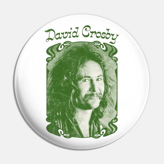 David Crosby // Vintage Style Retro Fan Art Pin by DankFutura