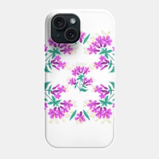 Pink purple flowers Phone Case