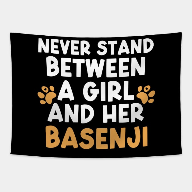 Basenji Girl Tapestry by The Jumping Cart