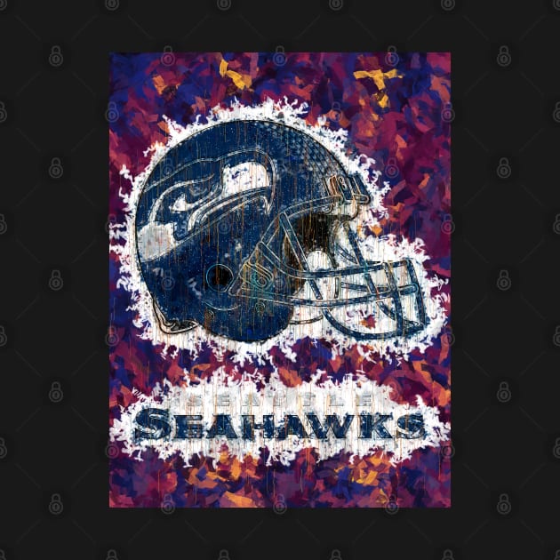 seahawks abstract by PrintstaBee