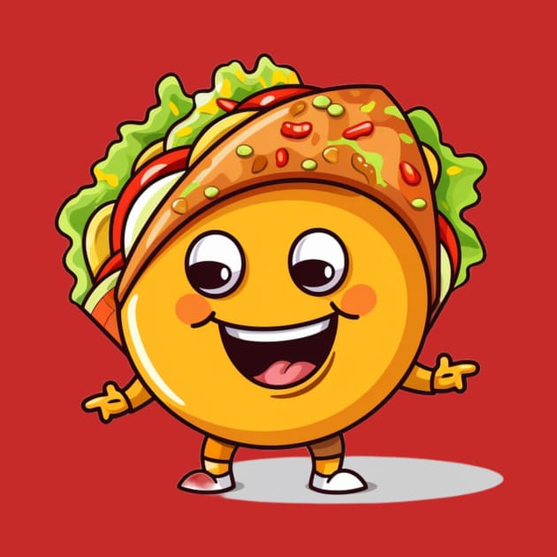 kawaii Taco cehees T-Shirt cute potatofood funny by nonagobich