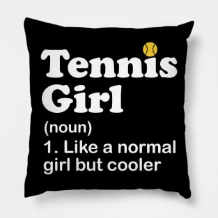 Tennis Girl Pillow