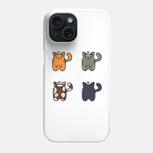 cute doodle cat design Phone Case