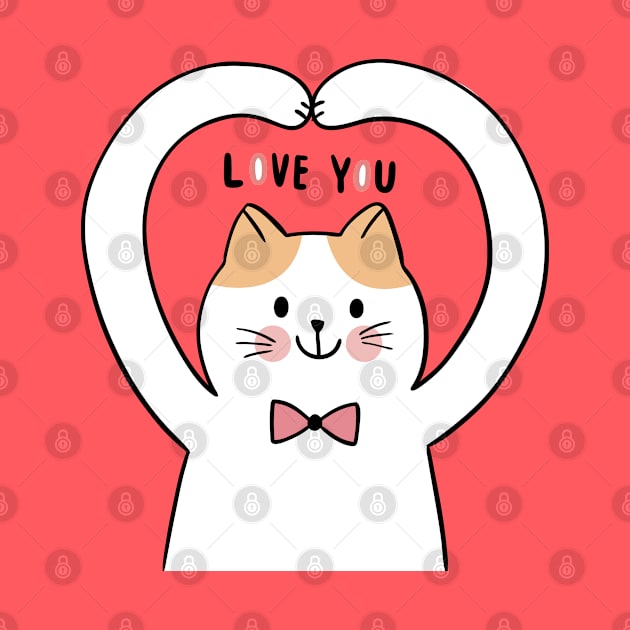 kitty i love you by Mako Design 