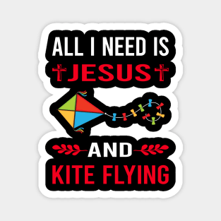 I Need Jesus And Kite Flying Kites Magnet