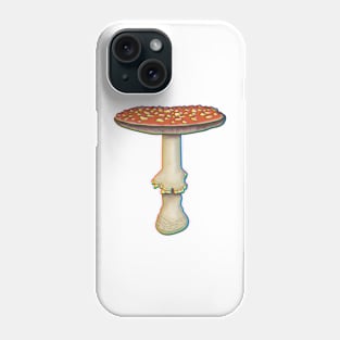 Trippy Amanita muscaria mushroom fungus Phone Case