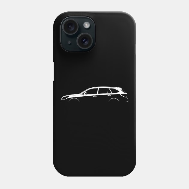 Subaru Outback (BS) Silhouette Phone Case by Car-Silhouettes