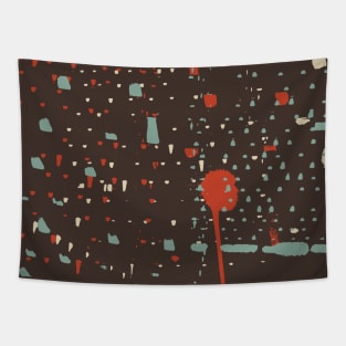 Retro CityLights Tapestry