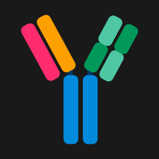 Colourful Antibody Structure Biology Diagrams T-Shirt