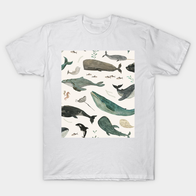 Big whale song - Whales - T-Shirt