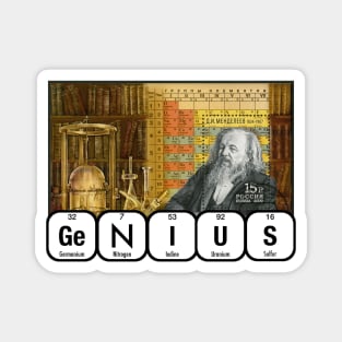 Genius Dmitri Mendeleev Magnet