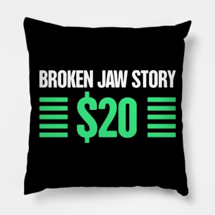 Funny Broken Jaw Get Well Soon Gift Pillow