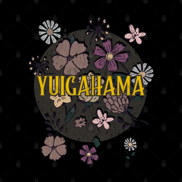 Aesthetic Proud Name Yuigahama Flowers Anime Retro Styles by Kisos Thass