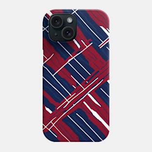 Red, White, and Blue Patriotic Paint Stripes - a modern art way to wear the colors of the United States of America ... the good ol' USA. Show your American Pride on the 4th of July Independence Day Phone Case