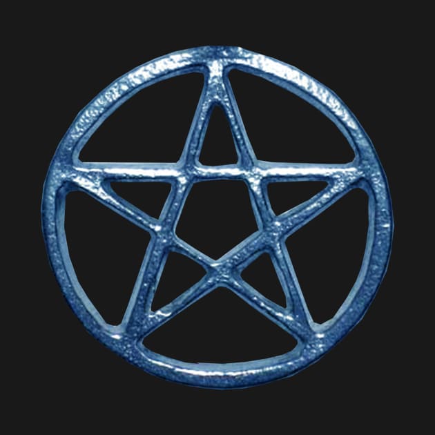 Blue Pentagram Pentacle Wicca by Atteestude