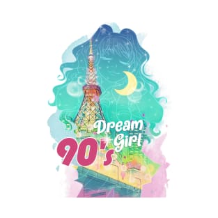 90's Dream Girl (Lines version) T-Shirt