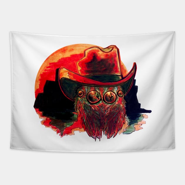 Desert Outlaw Spider Tapestry by JuneHug