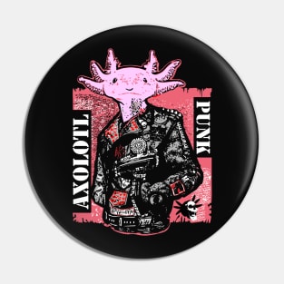 Axolotl Punk Pin