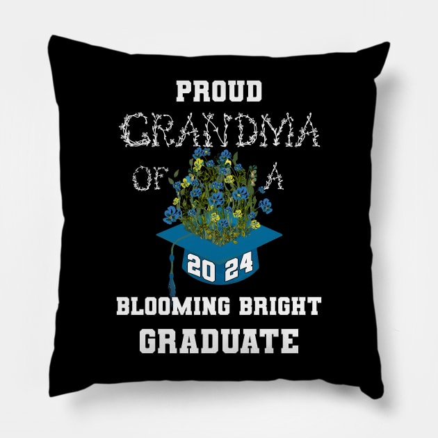 Proud Grandma of A 2024 Graduate Pillow by tamdevo1