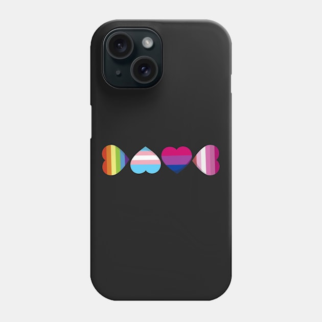 Heart LOVE - LGBT Gay Pride Month product Phone Case by theodoros20