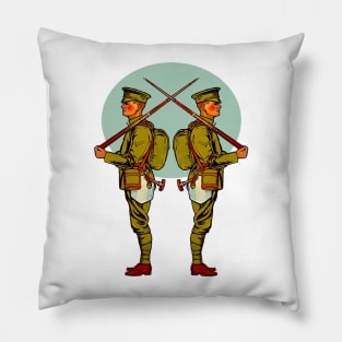 Soldier in the 1st. World War Pillow