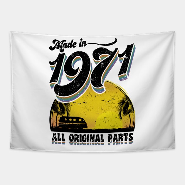 Made in 1971 All Original Parts Tapestry by KsuAnn