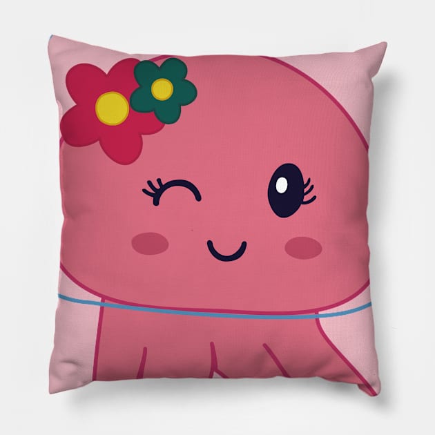 Cute Octopus Pillow by JamesCMarshall