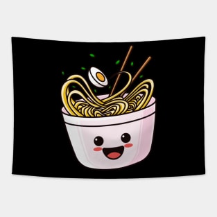 Cute Kawaii Ramen Chibi Japan Anime Noodles Tapestry