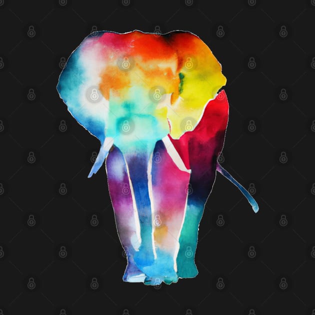 Colorful Elephant by ClaudeByWarren