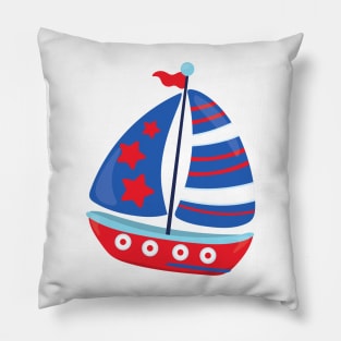 Sailing Boat, Sailor, Sailing, Sails, Ship, Boat Pillow