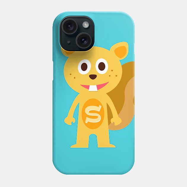 Super Squirrel Cute Hero Phone Case by meteerturk