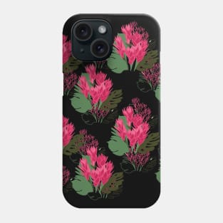 Pink Green Blossoms Phone Case