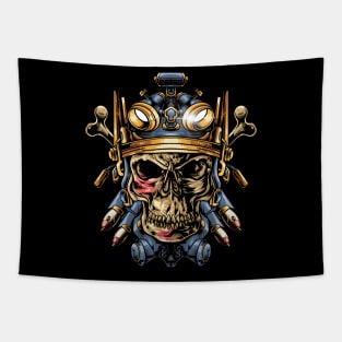 military skull Tapestry