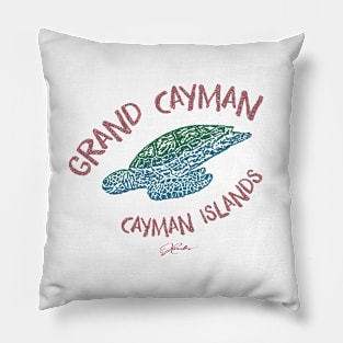 Grand Cayman, Cayman Islands, Diving Sea Turtle Pillow