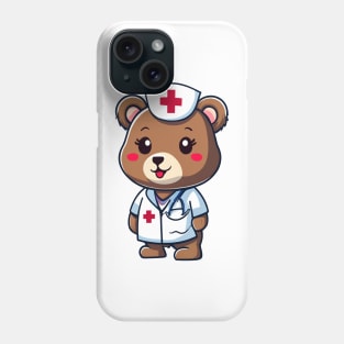 Cute Nurse Bear Kawaii Phone Case